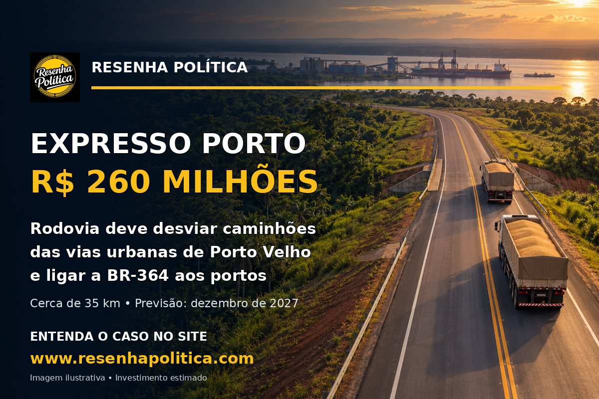 Expresso Porto: rodovia de R$ 260 milhões deve tirar caminhões das vias de Porto Velho