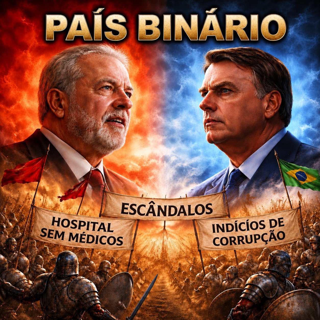 País binário - quando ser “de um lado” substitui o ser humano!