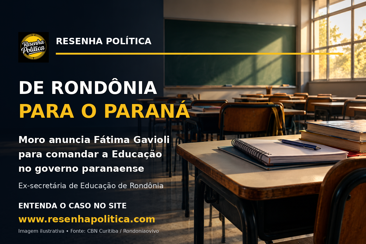 Sergio Moro anuncia a ex-secretária de Educação de Rondônia para o mesmo cargo no Paraná
